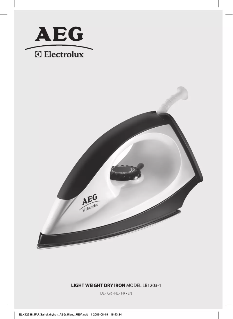 Imagen de la primera página del manual del dispositivo LB1203-1