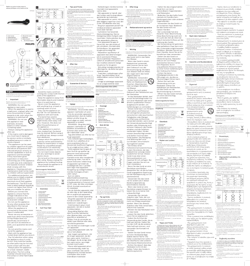 Image de la première page du manuel de l'appareil ProCare Auto Curler HPS940