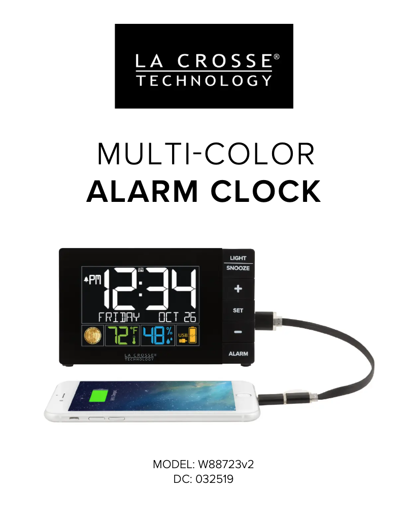 Page n°1 - Manuel utilisateur La Crosse Technology W88723V2