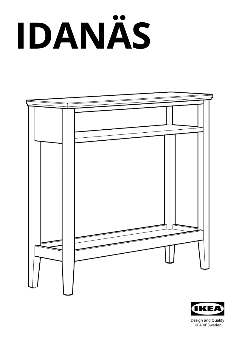 Page 1 de la notice Manuel utilisateur Ikea IDANÄS 704.878.80