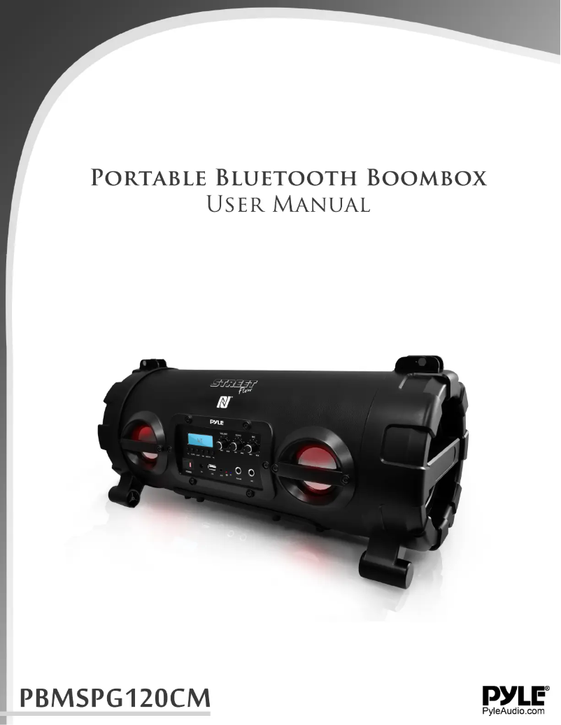 Image de la première page du manuel de l'appareil PBMSPG130BK