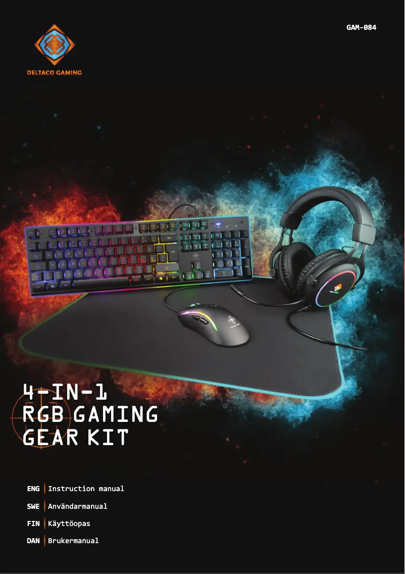 Page 1 of the manual User Manual Deltaco GAM-084