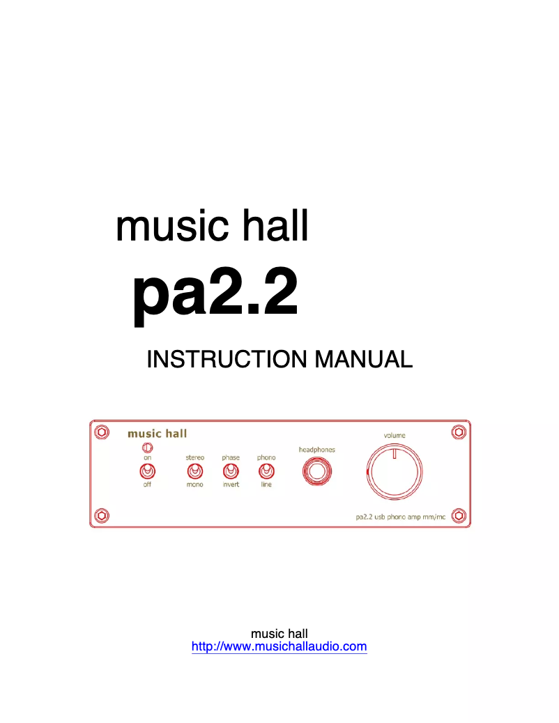 Image de la première page du manuel de l'appareil PA2.2
