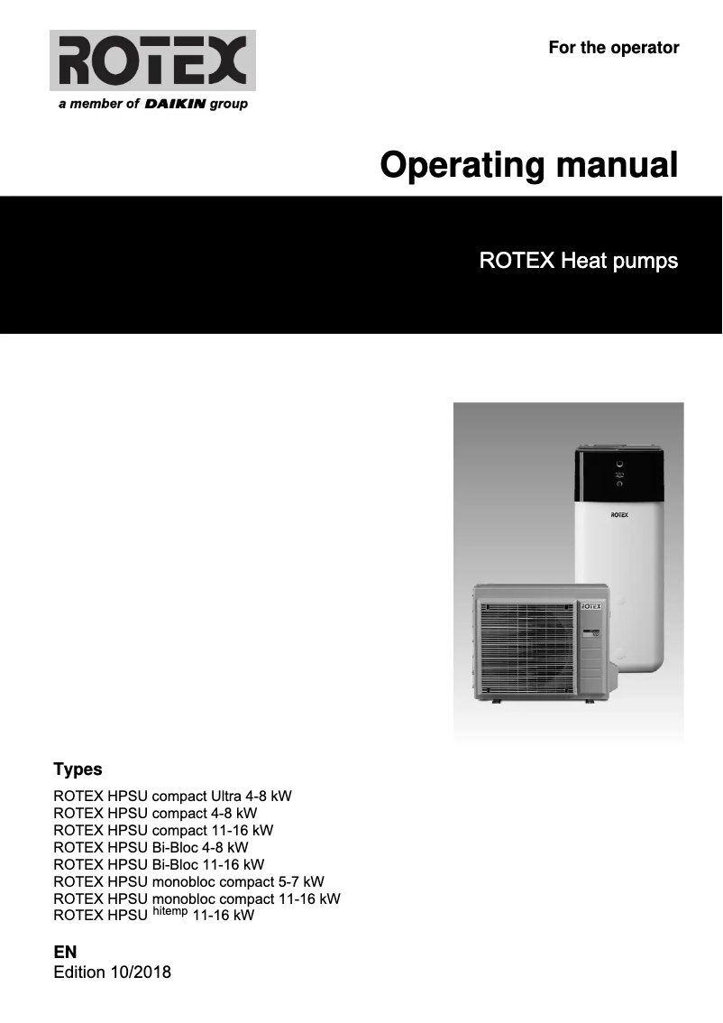 Page 1 de la notice Manuel utilisateur Daikin RBLQ-C2V3