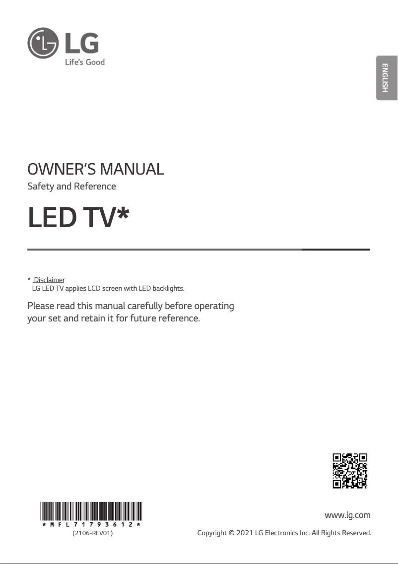 Página 1 del manual Manual de usuario LG 86QNED99TPB