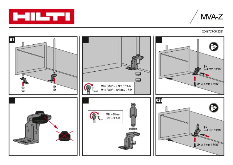 Página 1 del manual Manual de usuario Hilti MVA-Z