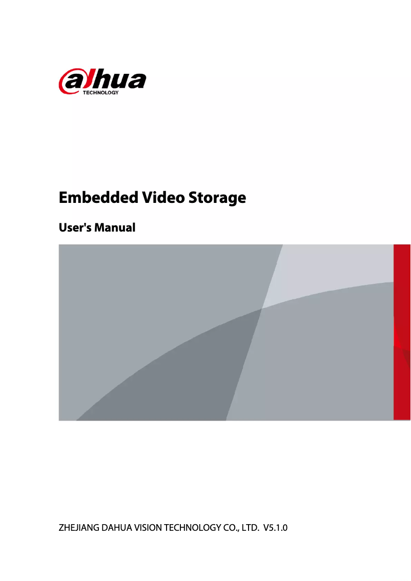 Page 1 de la notice Manuel utilisateur Dahua Technology EVS8248X