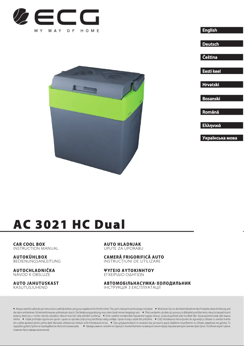 Imagen de la primera página del manual del dispositivo AC 3021 HC Dual