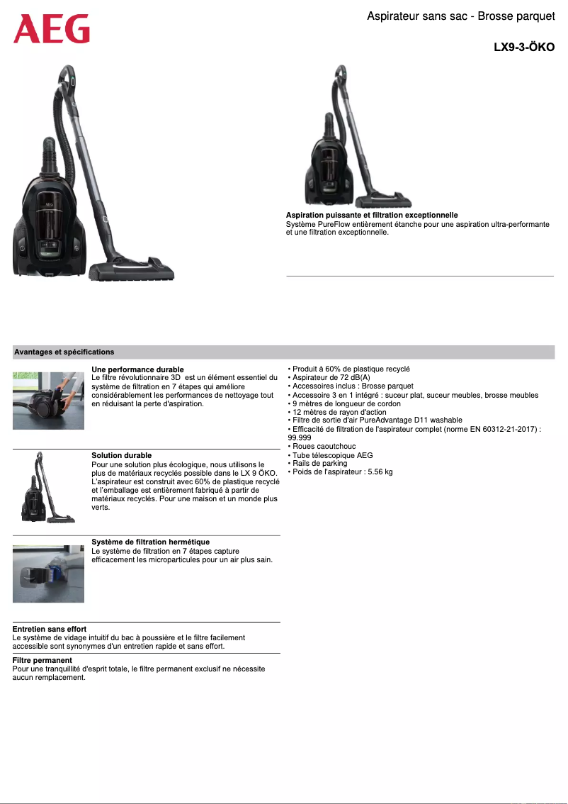 Image de la première page du manuel de l'appareil LX9