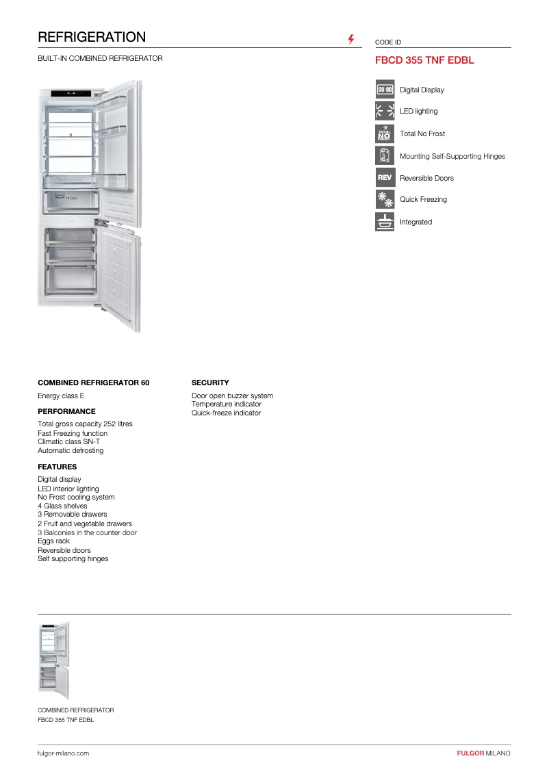 Image de la première page du manuel de l'appareil FBCD 355 TNF EDBL