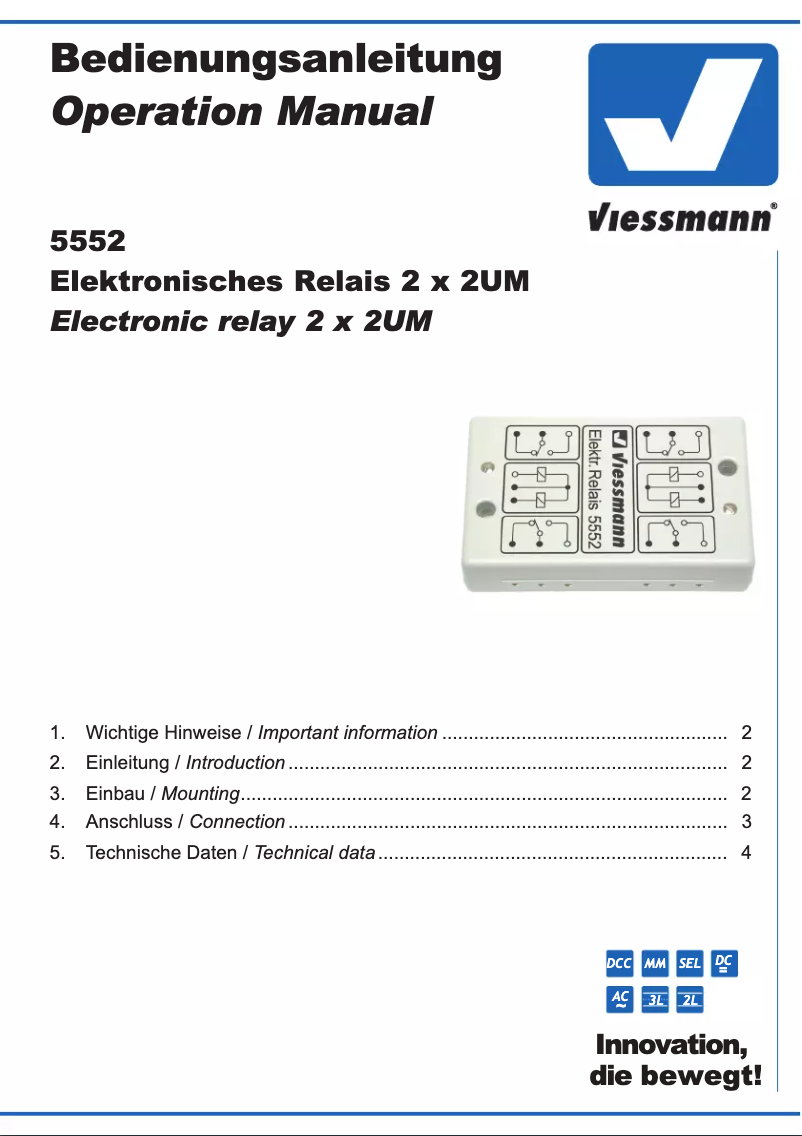 Page n°1 - Manuel utilisateur Viessmann 5552