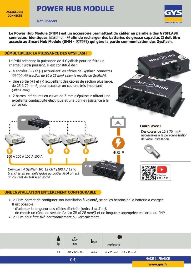 Page n°1 - Fiche technique GYS Power HUB Module