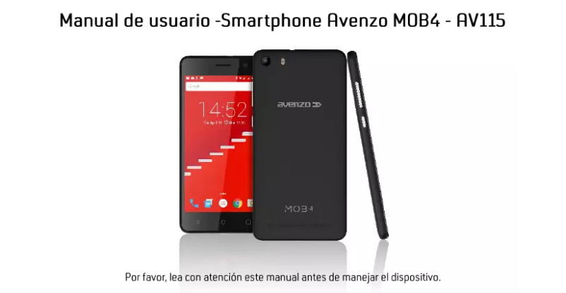 Page 1 de la notice Manuel utilisateur Avenzo MOB 4