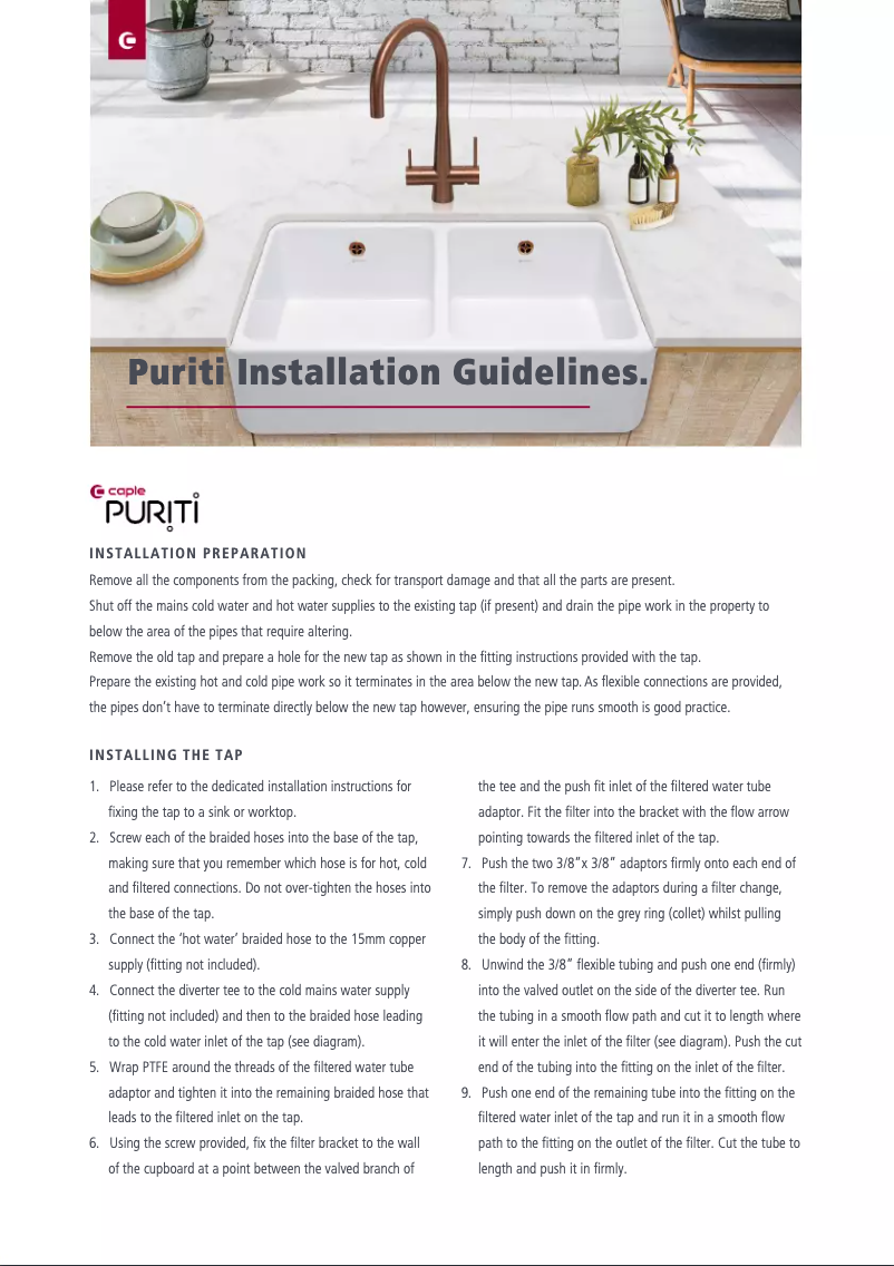 Page 1 de la notice Manuel utilisateur Caple DALPUR2/SS