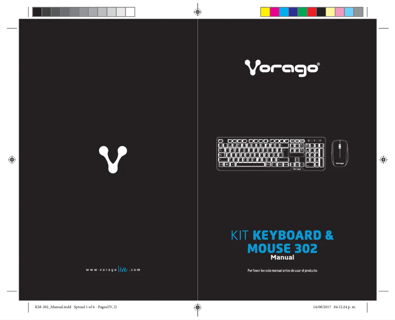 Page 1 de la notice Manuel utilisateur Vorago KM-302