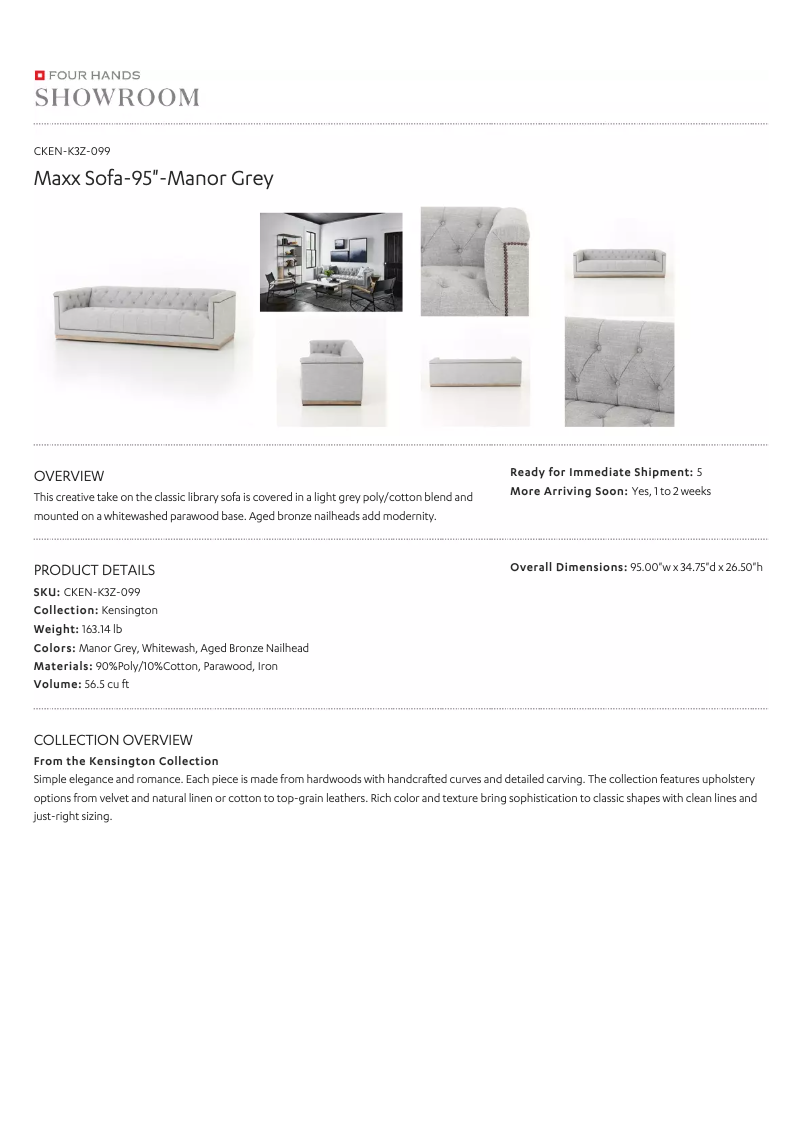 Page 1 de la notice Manuel utilisateur Four Hands CKEN-K3Z-099