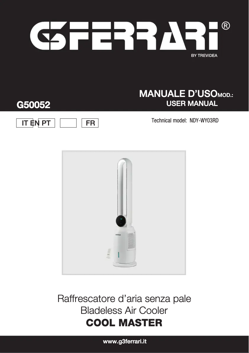 Página 1 del manual Manual de usuario G3 Ferrari Cool Master G50052