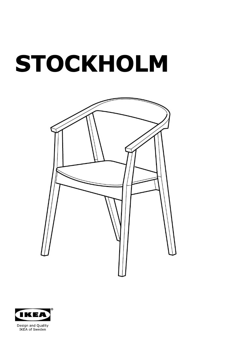 Image de la première page du manuel de l'appareil STOCKHOLM 105.732.77