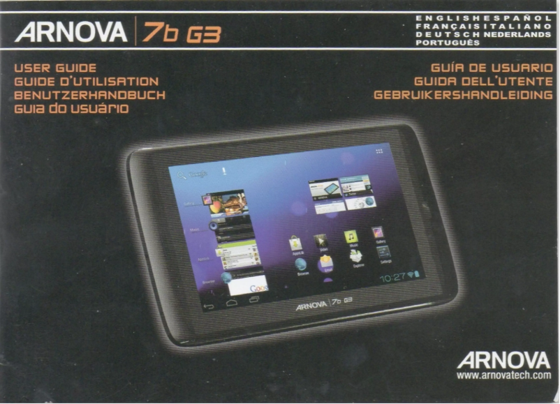 Page 1 de la notice Manuel utilisateur Archos Arnova 7B G3