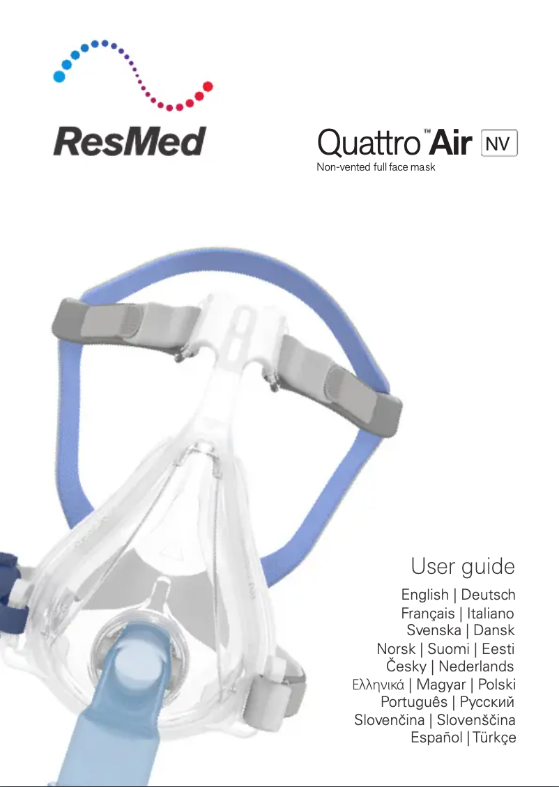 Page 1 de la notice Manuel utilisateur ResMed Quattro Air NV
