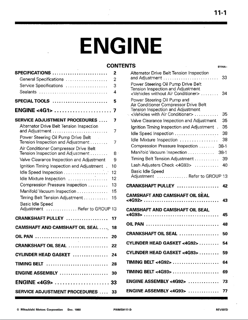 Image de la première page du manuel de l'appareil Colt (1991)