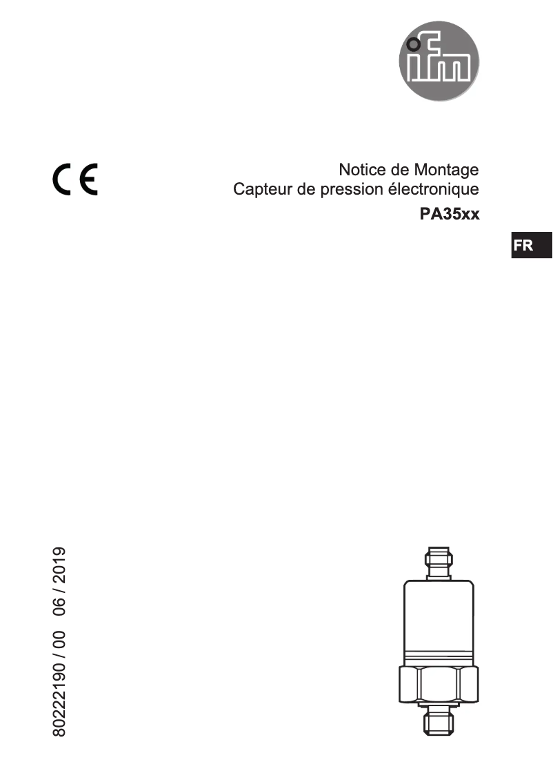 Image de la première page du manuel de l'appareil PA3509