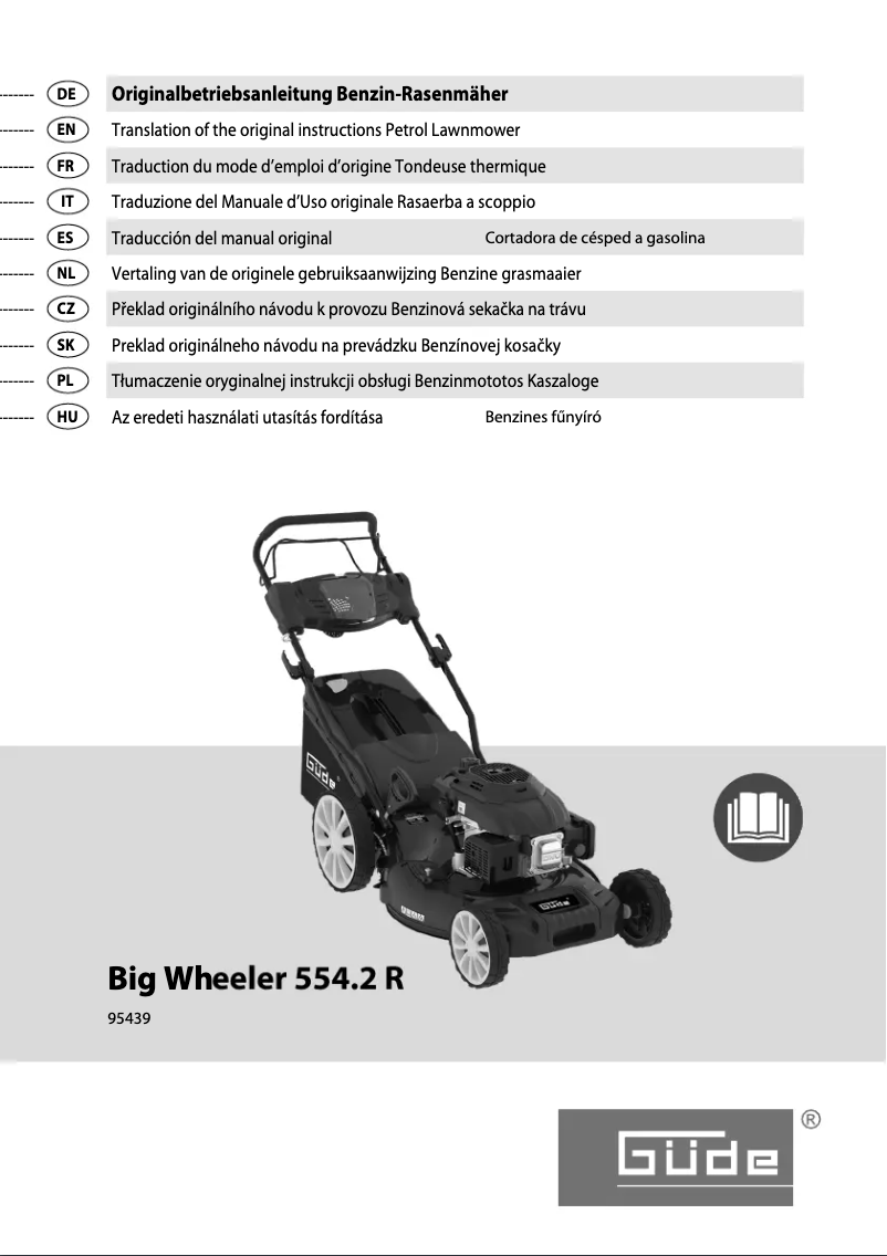 Image de la première page du manuel de l'appareil BIG WHEELER 554.2 R