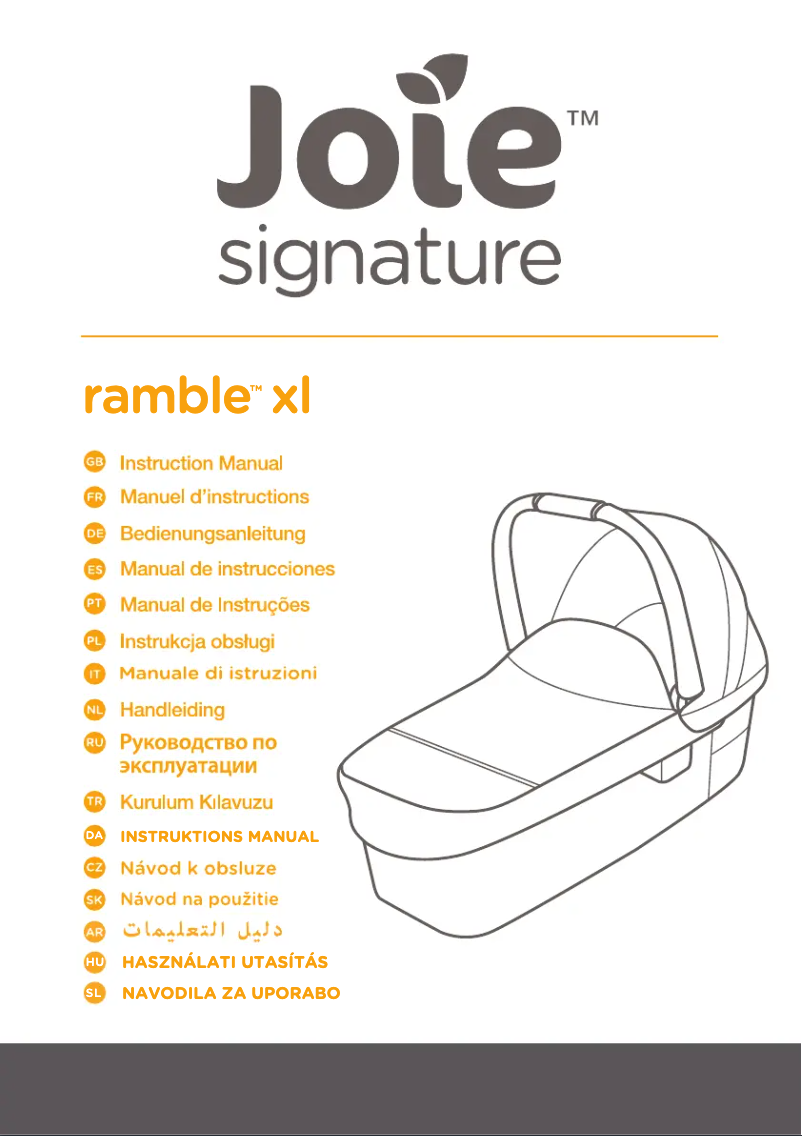 Page 1 de la notice Manuel utilisateur Joie Ramble Xl Signature