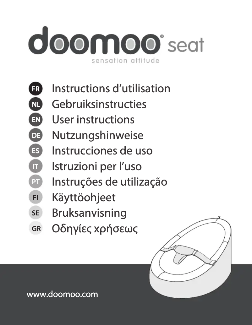 Page 1 de la notice Manuel utilisateur Doomoo Seat