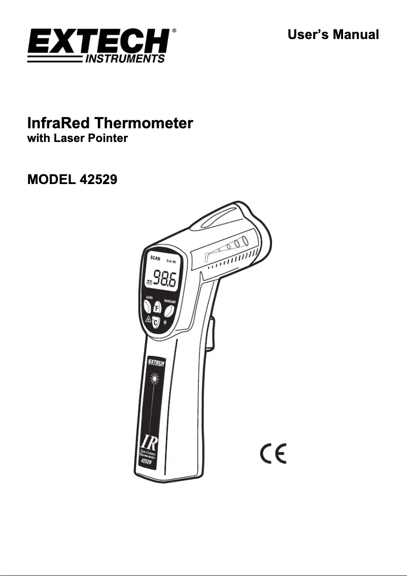 Page n°1 - Manuel utilisateur Extech 42529