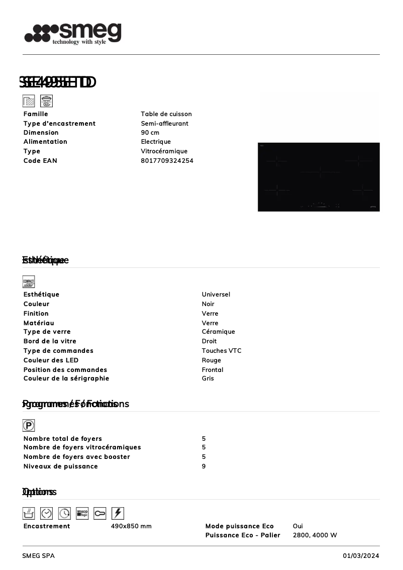 Imagen de la primera página del manual del dispositivo SE495ETD