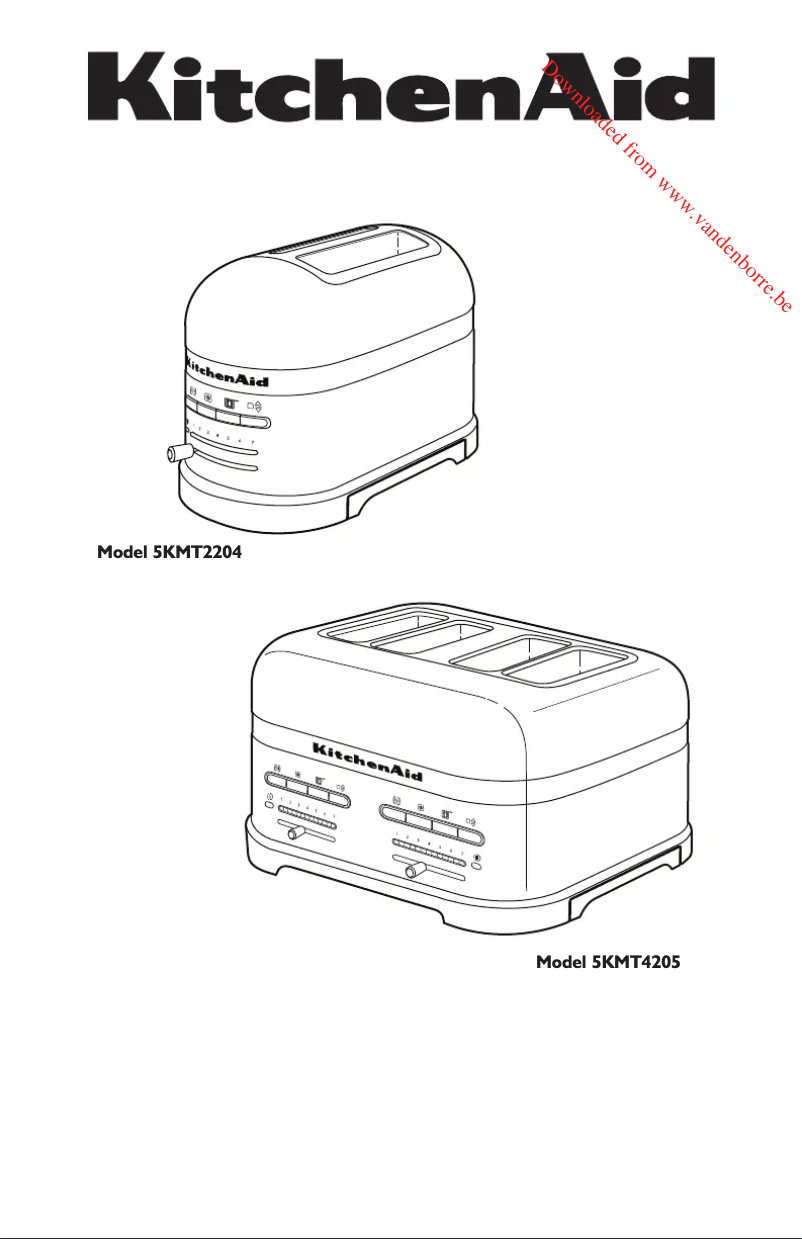 Página 1 del manual Manual de usuario KitchenAid Artisan 5KMT2204