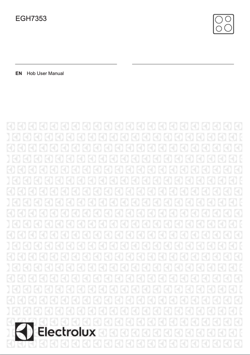 Image de la première page du manuel de l'appareil EGH7253BOX