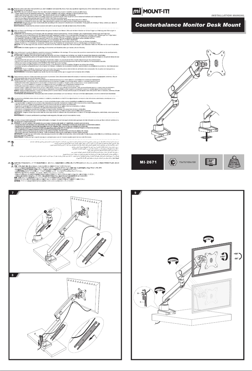 Página 1 del manual Manual de usuario Mount-It! MI-2671