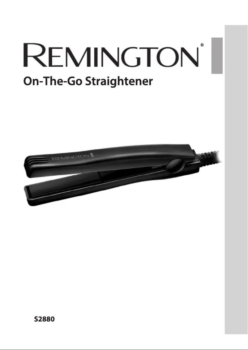Page 1 de la notice Manuel utilisateur Remington S2880