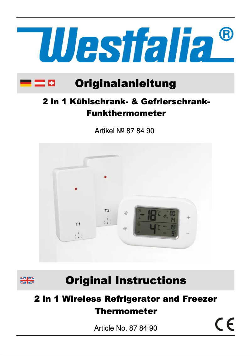 Página 1 del manual Manual de usuario Westfalia 878490