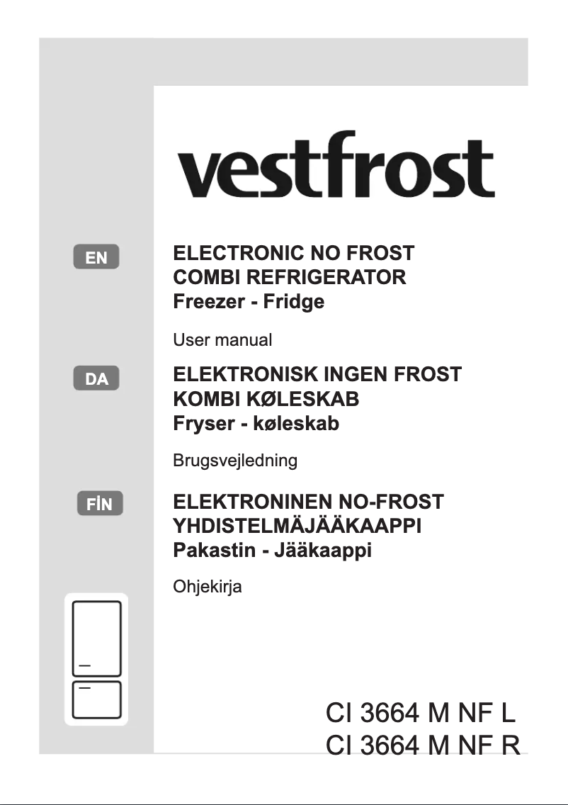 Page n°1 - Manuel utilisateur Vestfrost CI 3664 M NF L