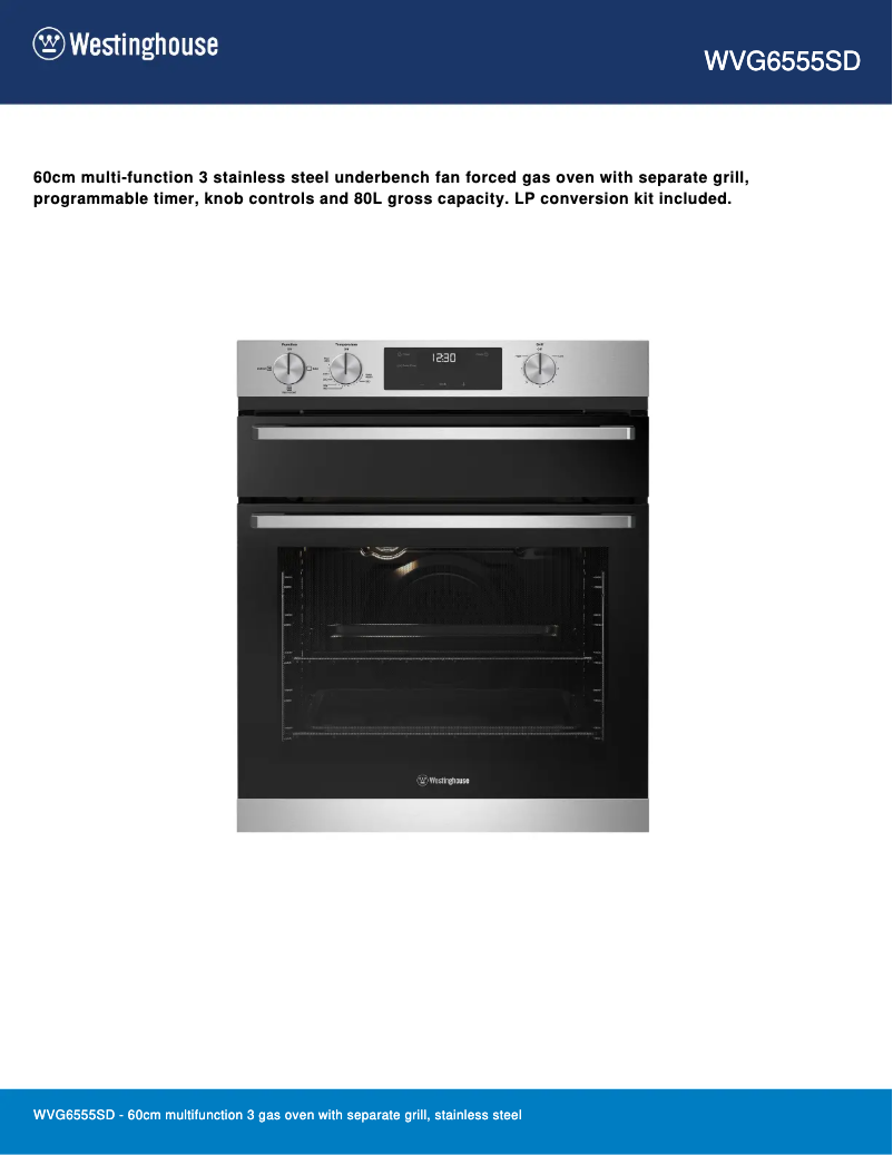 Image de la première page du manuel de l'appareil WVG6555SD