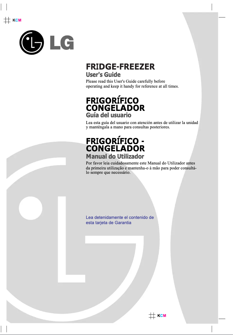 Page 1 of the manual User Manual LG GR4294EN