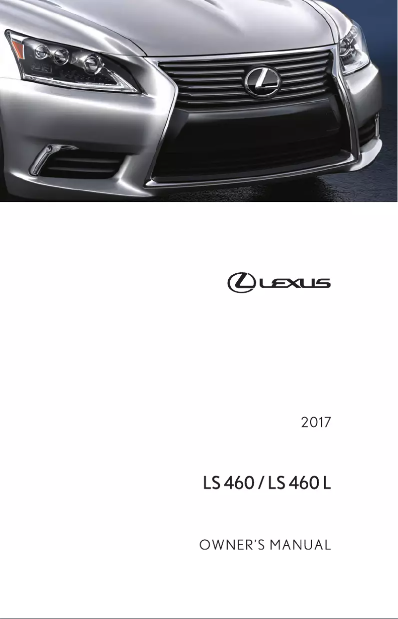 Page 1 de la notice Manuel utilisateur Lexus LS 450 (2017)