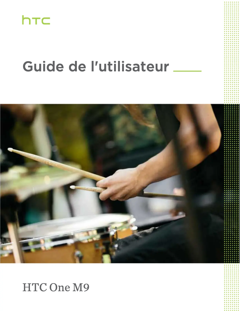 Image de la première page du manuel de l'appareil One M9