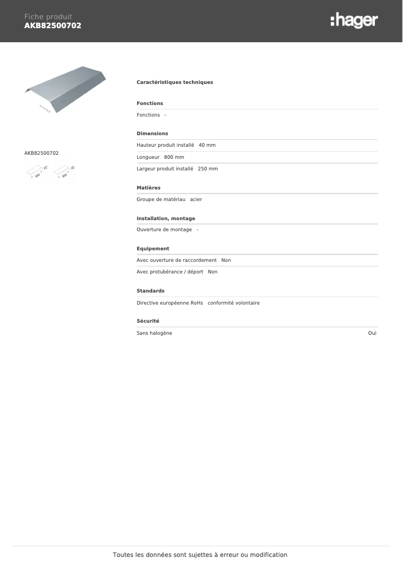 Image de la première page du manuel de l'appareil AKB82500702