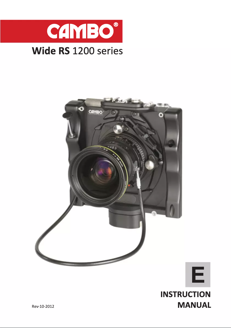 Image de la première page du manuel de l'appareil Wide RS-1200