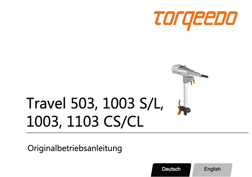 Página 1 del manual Manual de usuario Torqeedo Travel 1103 CS