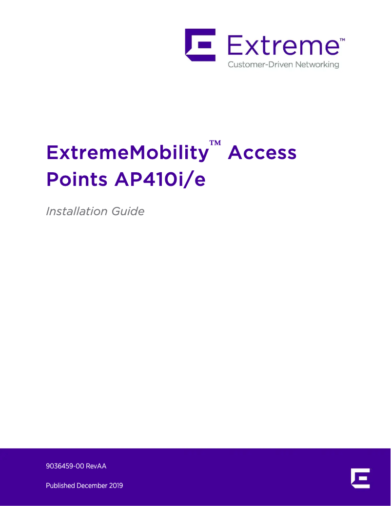 Image de la première page du manuel de l'appareil AP410i