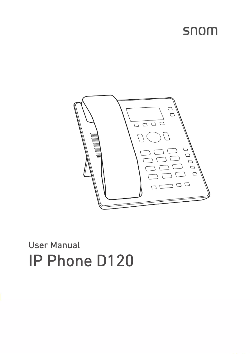 Image de la première page du manuel de l'appareil D120