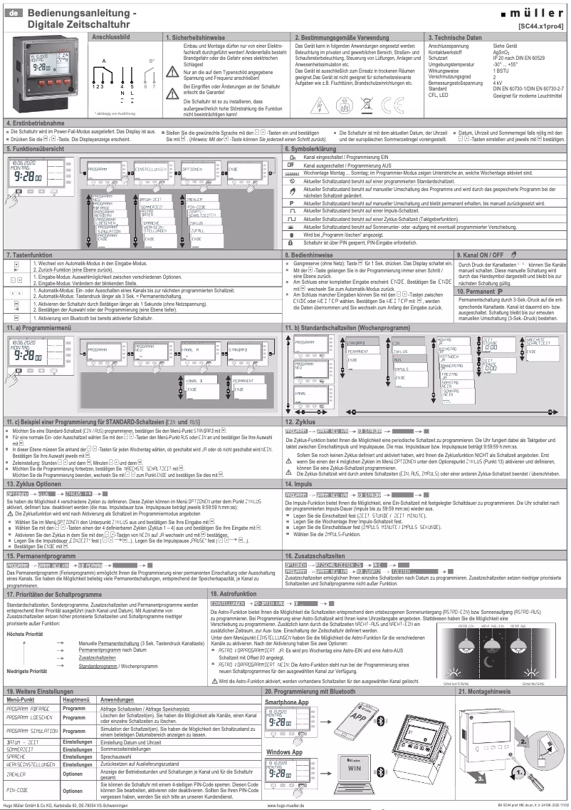 Page n°1 - Manuel utilisateur Müller SC 44.11 pro4