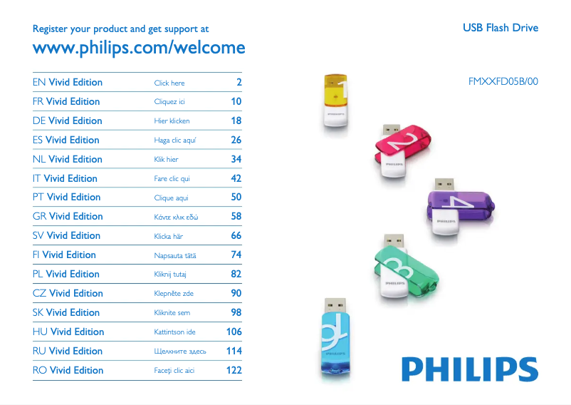 Página 1 del manual Manual de usuario Philips FM16FD05B