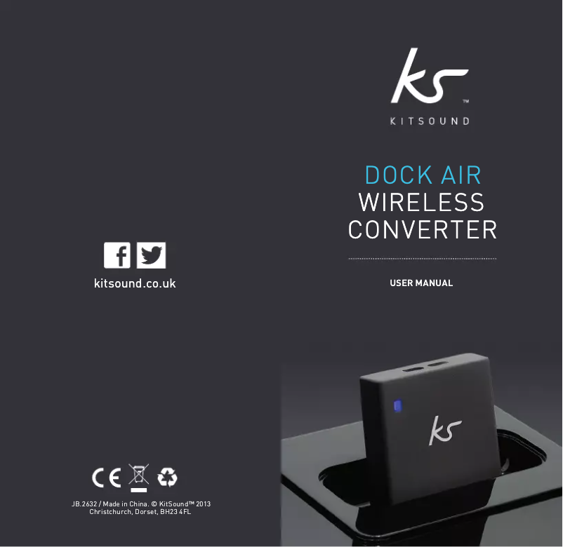 Page 1 de la notice Manuel utilisateur KitSound Dock Air