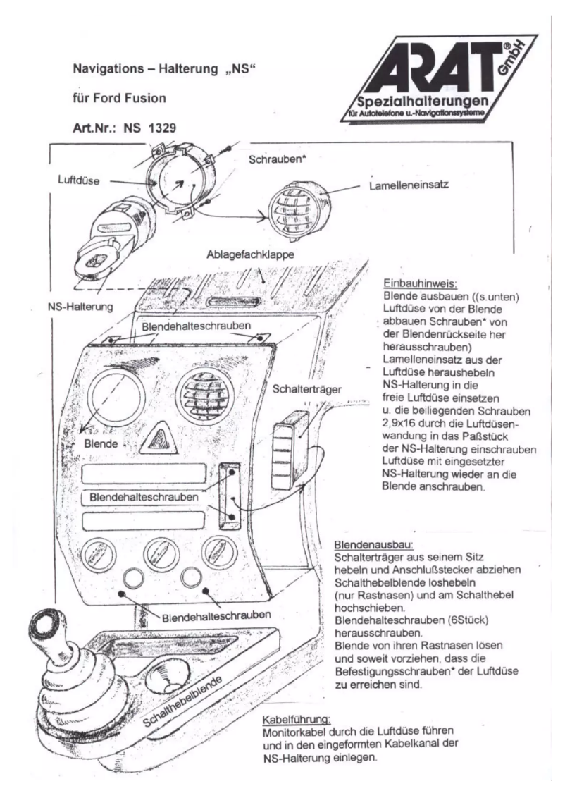 Image de la première page du manuel de l'appareil NS1329